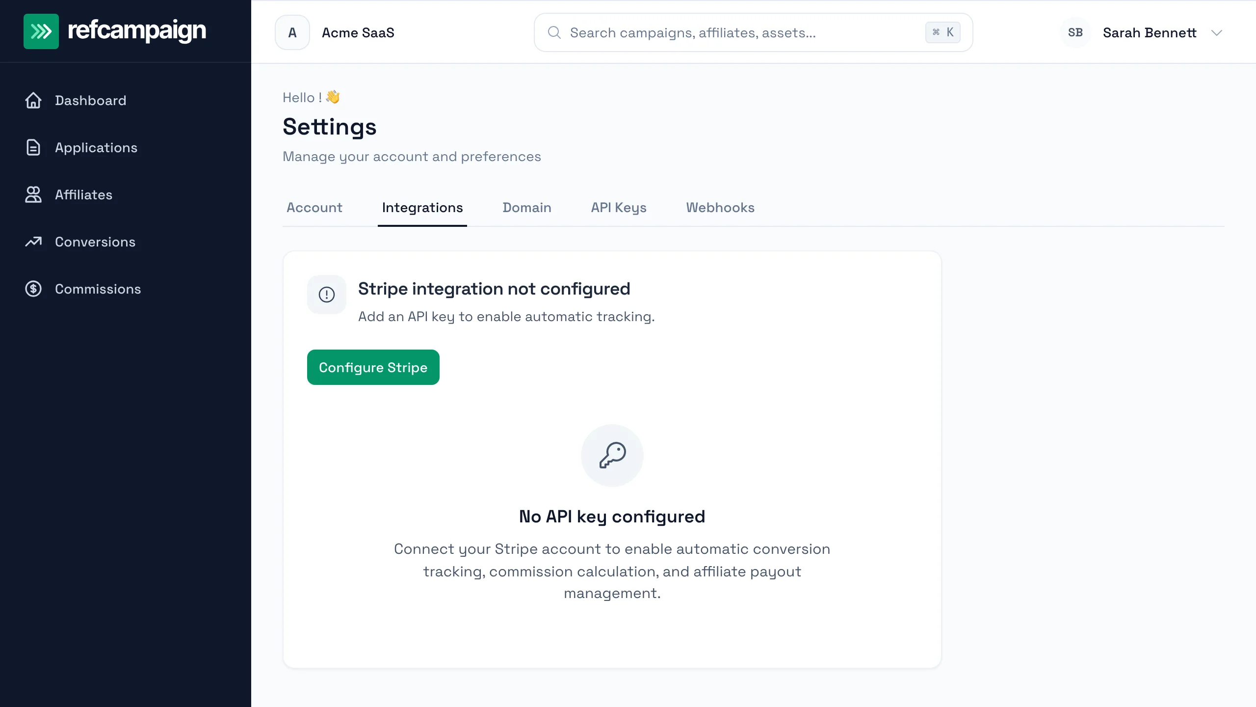 Connect Stripe